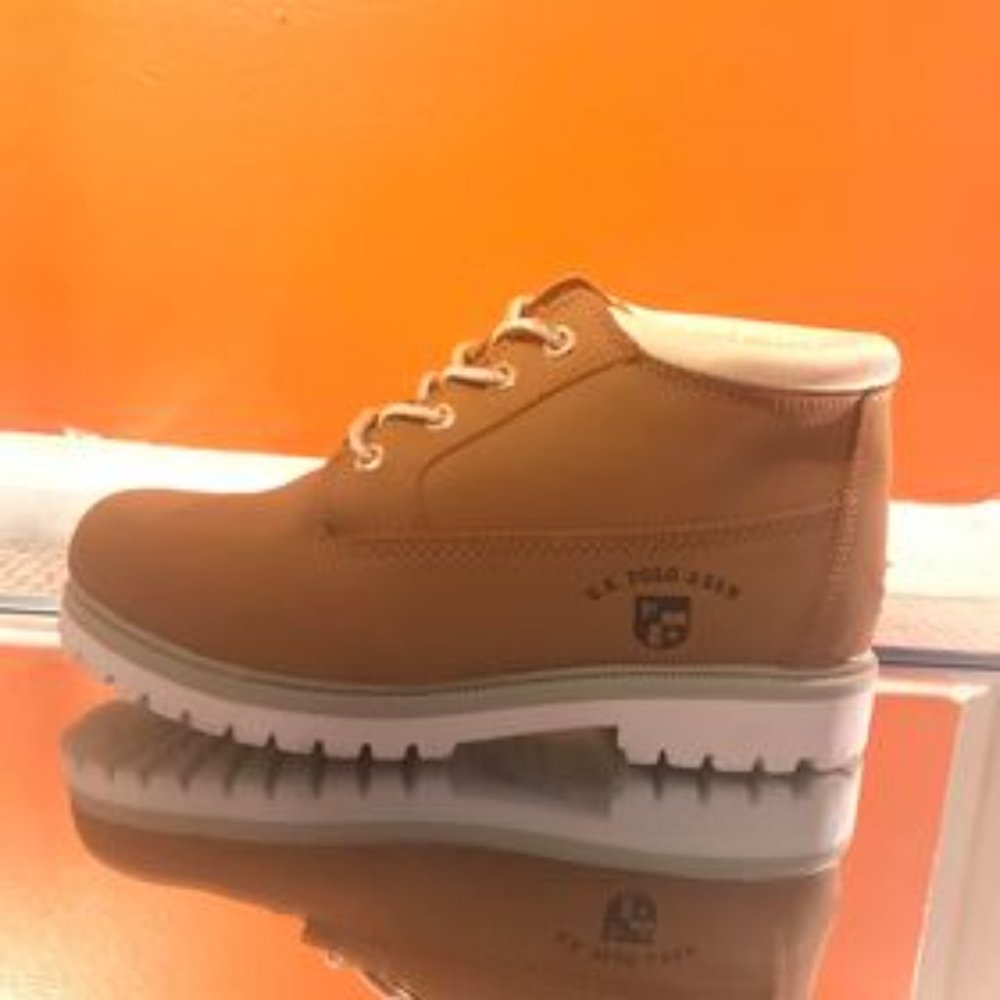 U.S. Polo Assn White Bottom Ankle Booties
